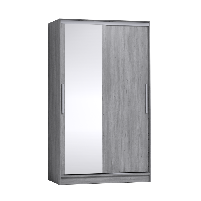 Шкафы-купе 2-х дверные, Шкаф-купе 2-дв  Strike 1200 зеркало/лдсп  (в2105*ш1232*г595)