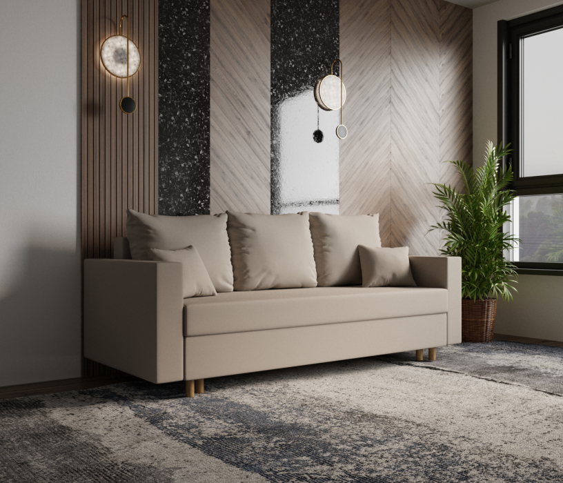 Диваны еврокнижки, Прямой диван Адам, НПБ,еврокнижка,велюр