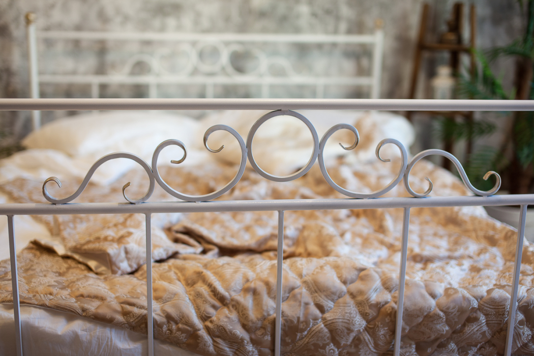 Кованые кровати, Кованая кровать Сандра1.6 с двумя спинками