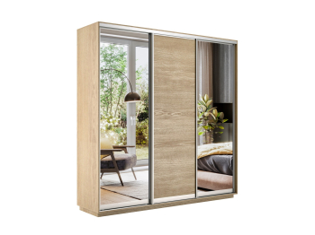 Шкаф-купе Экспресс Медиум (2 зеркала) трио 2400 x 1800 x 450