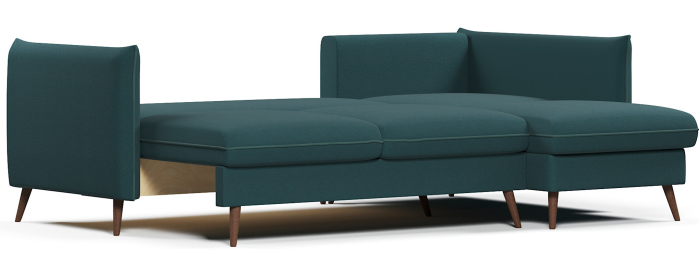 Диван угловой Пекин еврокнижка, велюр