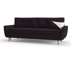 Диваны с ящиком для белья, Диван-кровать Норфолк, независимый пружинный блок, велюр
