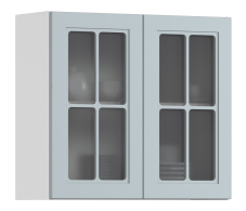 MODERN, MODERN шкаф навесной со стеклом 2 дв 80х72 см