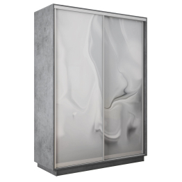 Шкаф-купе Экспресс 2-х дверный Фотопечать Шелк Стекла 160х60х220