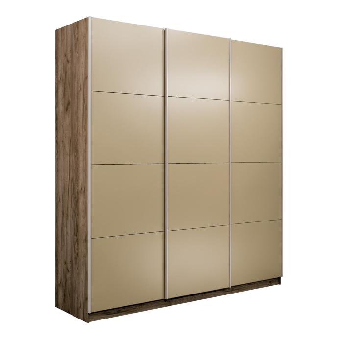 Шкафы-купе 3-х дверные, Шкаф-купе Эста 3-х дверный Стекла фисташка/Доводчик 300х66х240