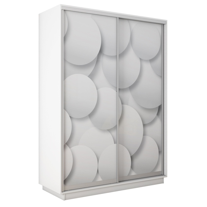 Шкафы-купе 2-х дверные, Шкаф-купе Экспресс 2-х дверный Фотопечать Шары Стекла 140х60х240