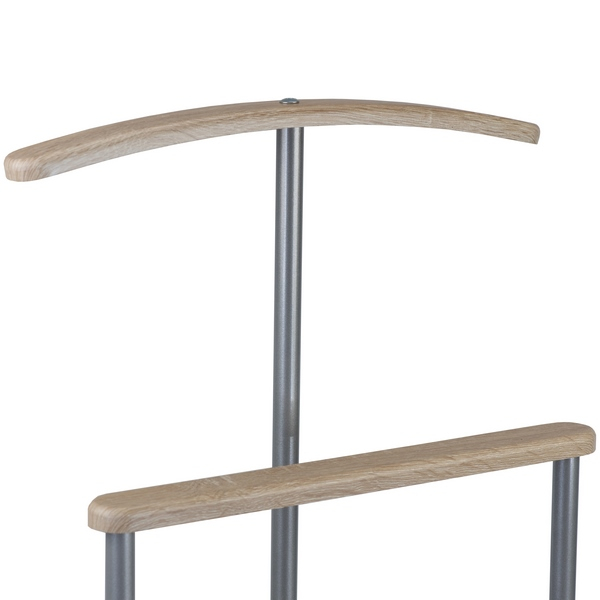 Напольные, Вешалка костюмная Дэви 1 металлик/дуб сонома