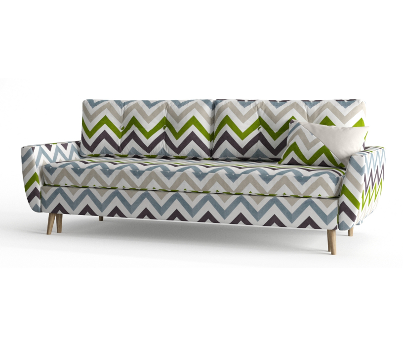 Диваны с ящиком для белья, Диван-кровать Норфолк, независимый пружинный блок, рогожка