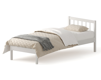 Кровать Мечта-4 90х190 деревянная белая