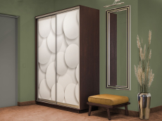 Шкафы-купе 2-х дверные, Шкаф-купе Экспресс 2-х дверный Фотопечать Шары Стекла 120х45х220
