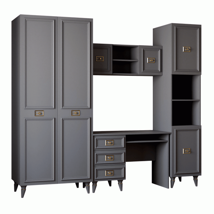 Прямые, Стол Валенсия письменный (1100х600х750) золото