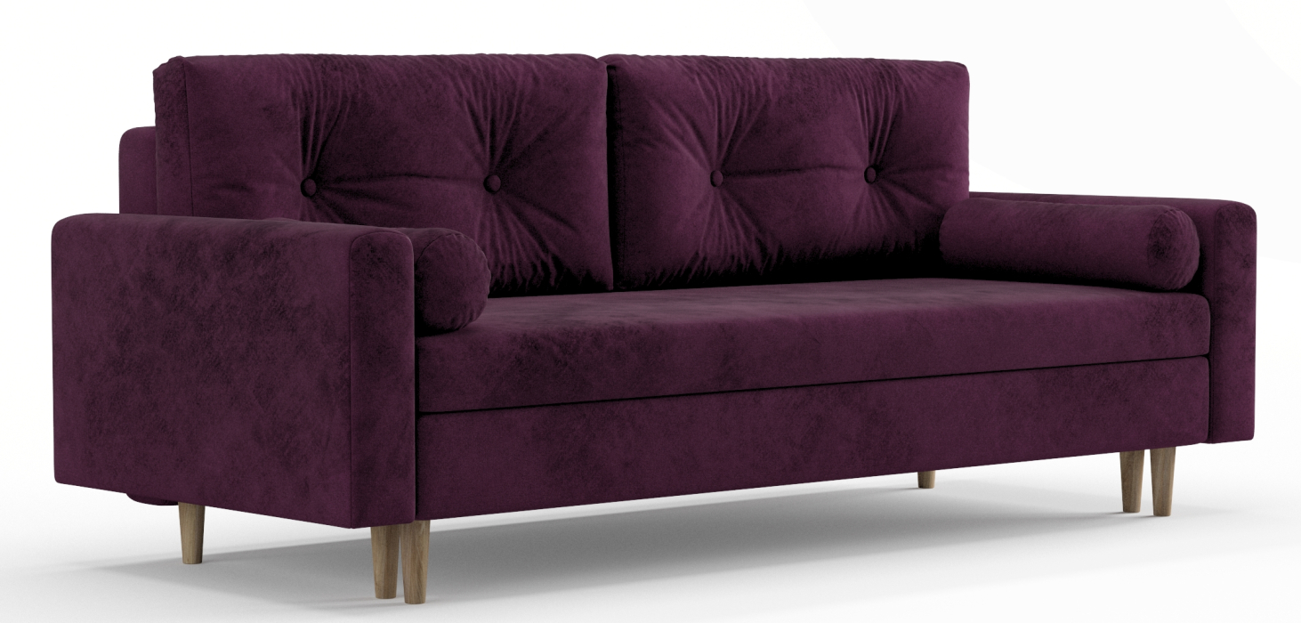 Диваны еврокнижки, Диван-кровать Таврида, пружинный блок, велюр