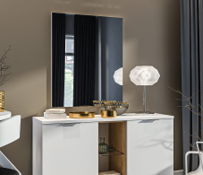 Зеркала в спальню, Мальта СБ-3299 Зеркало Белый