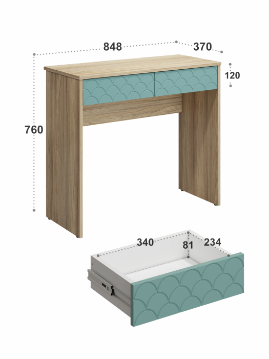 Туалетные столики, Стол Велламо ВО-09