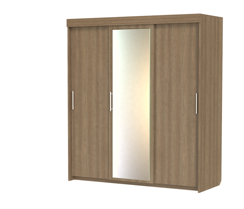 Шкафы-купе 3-х дверные, Шкаф-купе шк-20 3-х дверный с зеркалом