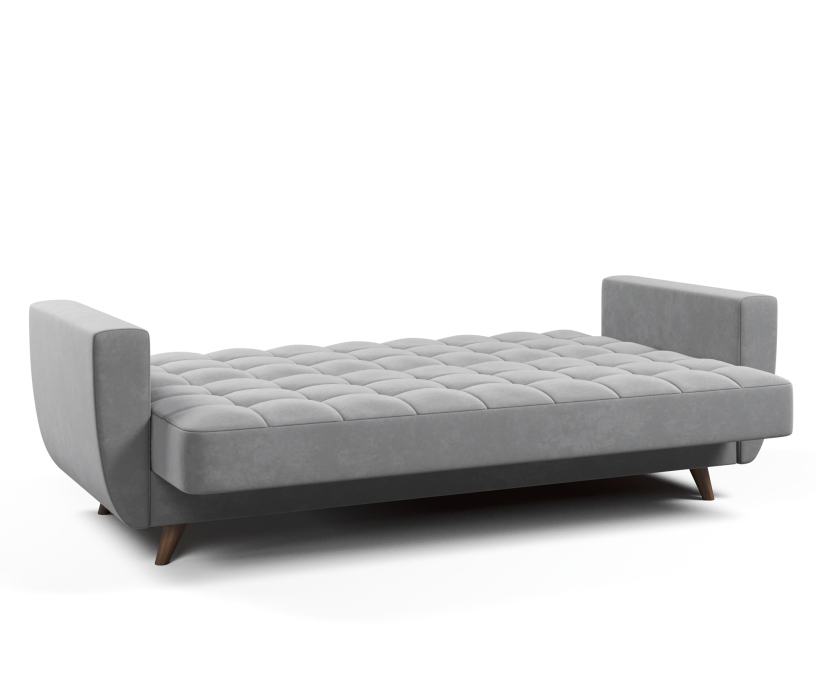 Диваны с ящиком для белья, Диван-кровать Корсика, книжка, велюр