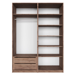 Распашной шкаф Локер 800+800 (Гармошка) с ящиками и полками справа