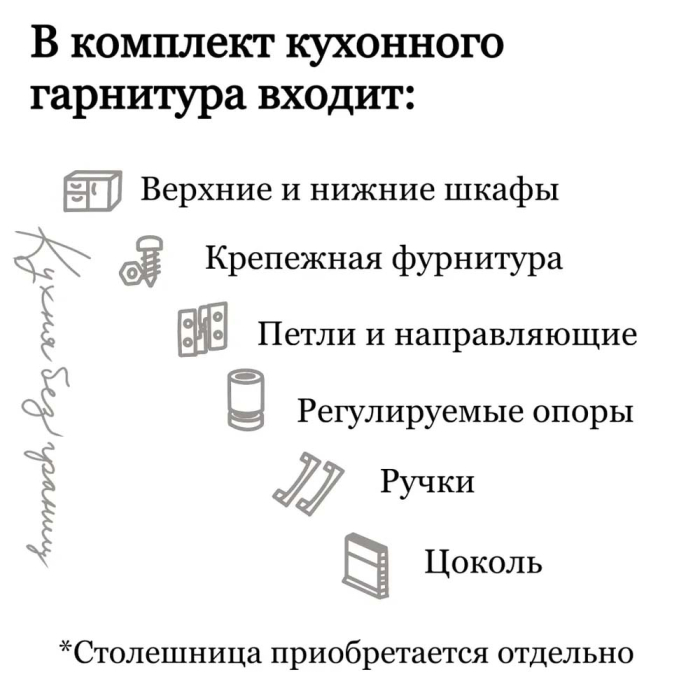 Кухонные гарнитуры, Кухня Самира комплект 1,6м