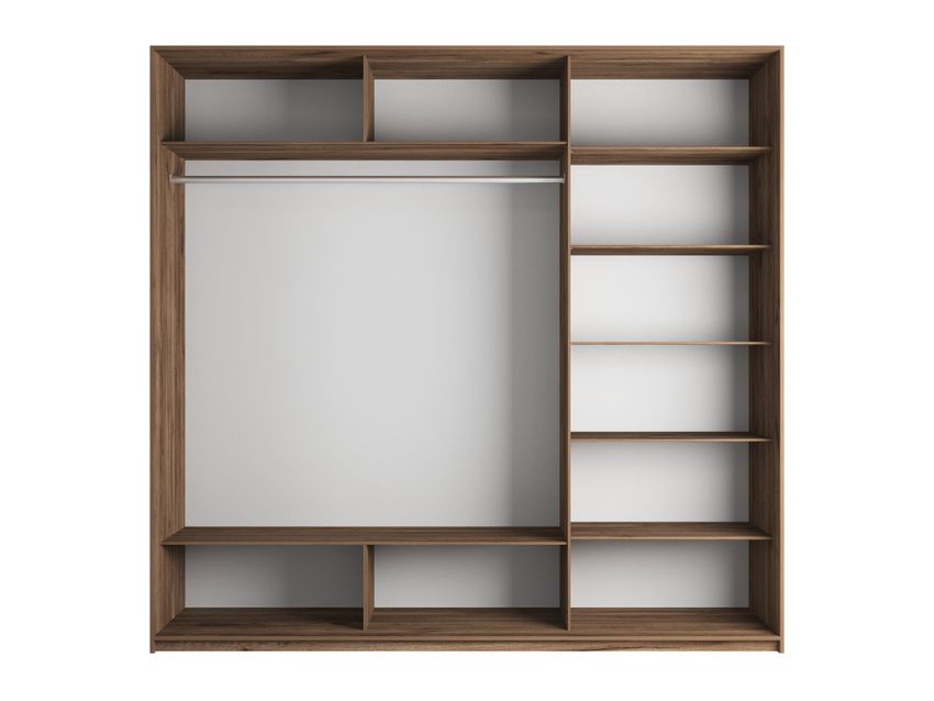 Шкафы-купе 3-х дверные, Шкаф-купе Прайм 3-х дверный Фотопечать Ленты Стекла/Доводчики 180х57х230