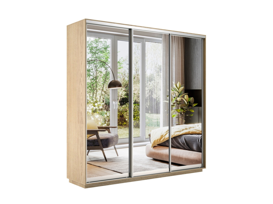 Шкафы-купе 3-х дверные, Шкаф-купе Экспресс Экспенс трио 2400 x 1800 x 450