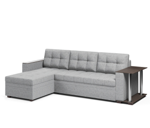 Диван-кровать угловой Атланта со столом дельфин,рогожка