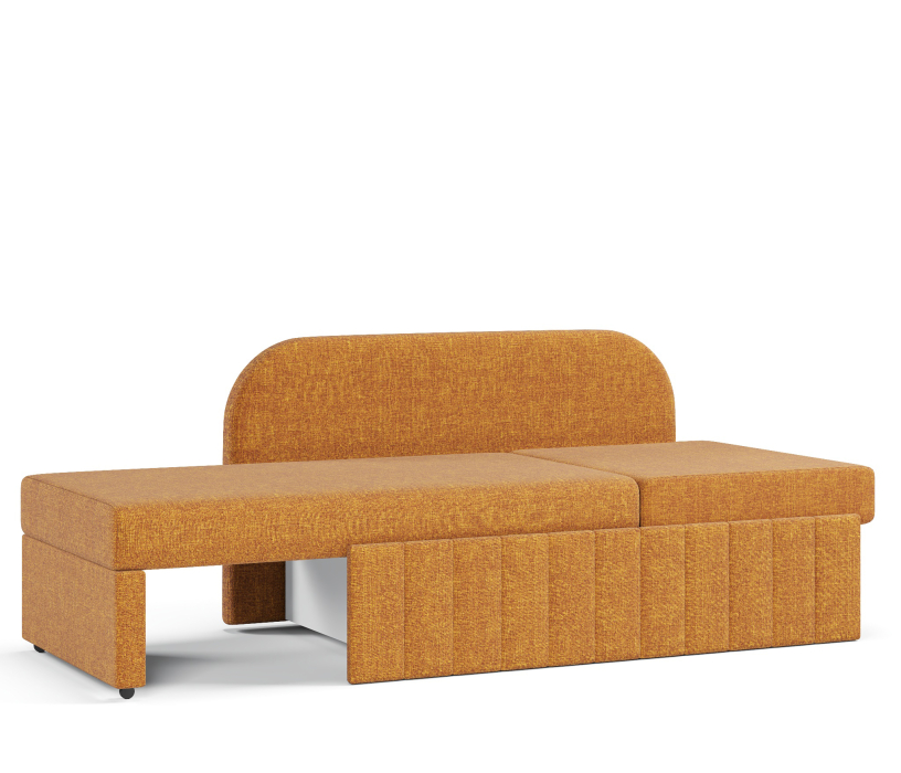 Диваны прямые кухонные, Кушетка Кларисс, рогожка