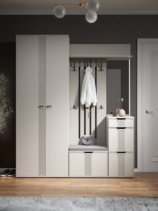 Шкафы двухстворчатые, Шкаф для одежды Эмилия ЭЛ-13К глухой