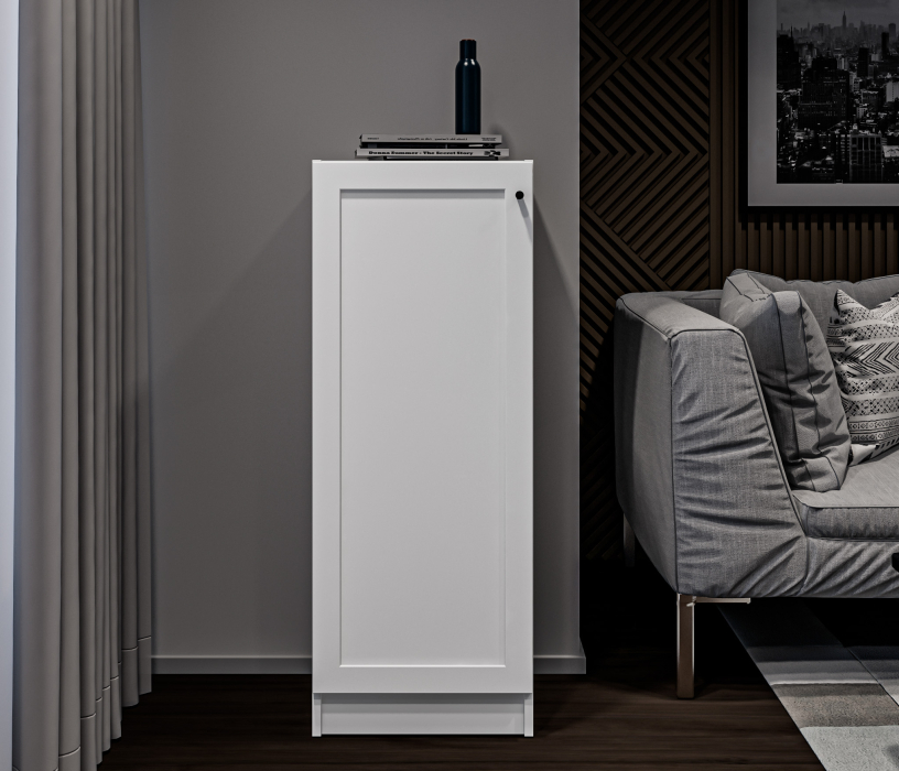 Стеллажи, Стеллаж Твин СБ-3379 Белый