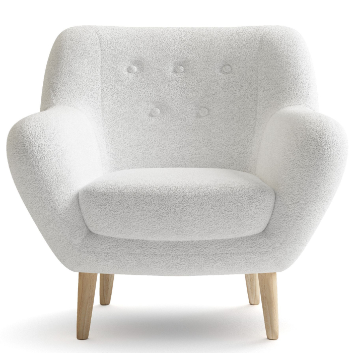 Кресло для отдыха, Кресло Элефант мягкое, Искусственный мех