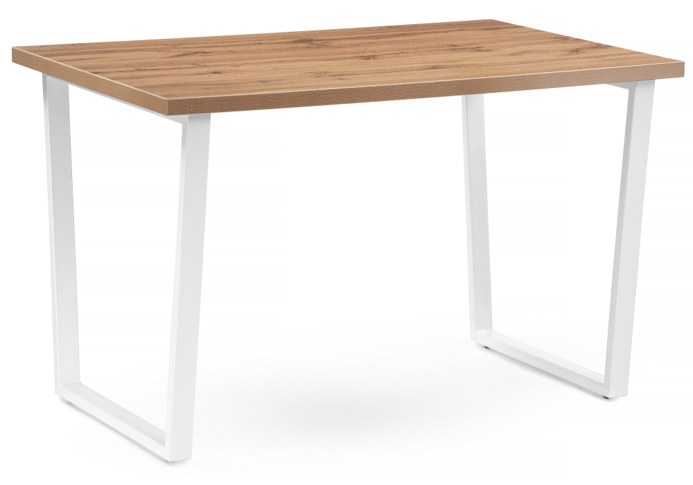 Обеденные столы, Стол деревянный Лота Лофт 120 25 мм (белый матовый)