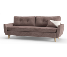 Диваны с ящиком для белья, Диван-кровать Норфолк, независимый пружинный блок, велюр