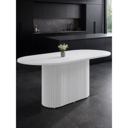 Стол Барон О 160 х 90 (белые ноги)