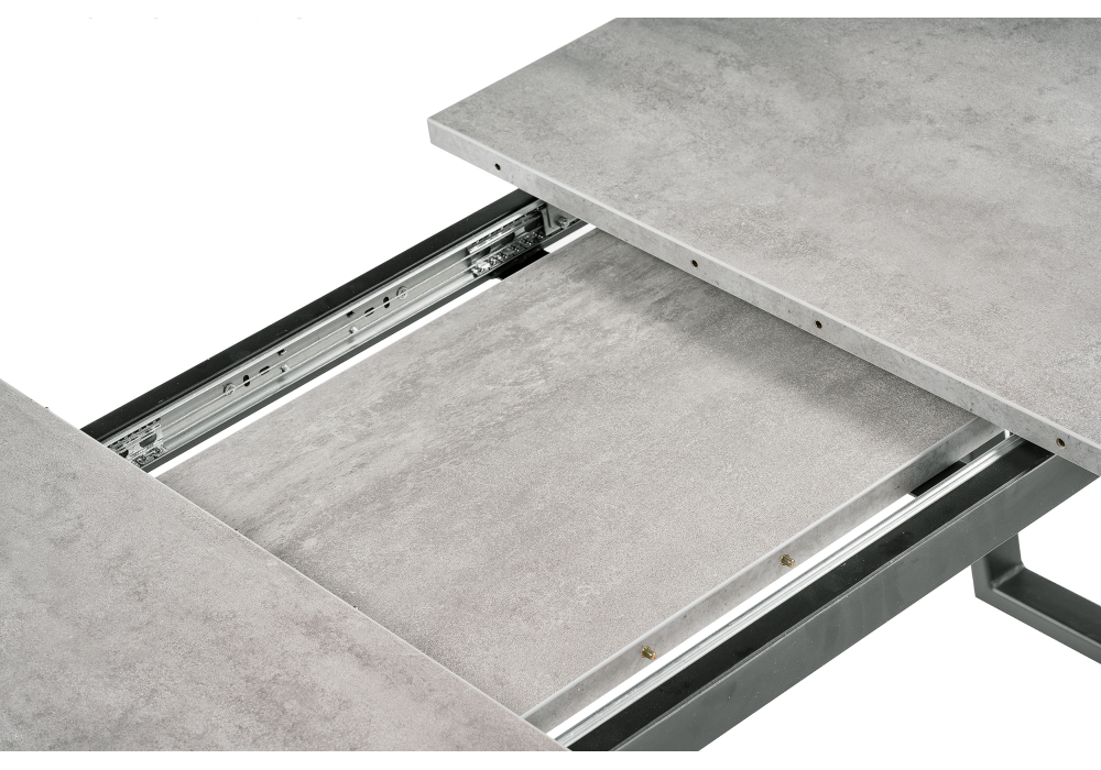 Обеденные столы, Стол деревянный раскладной Лота Лофт 120 25 мм (матовый черный)