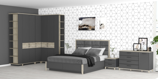 Модульная система AURELIO (модуль 308) Кровать Люкс 1400 + орт.осн.