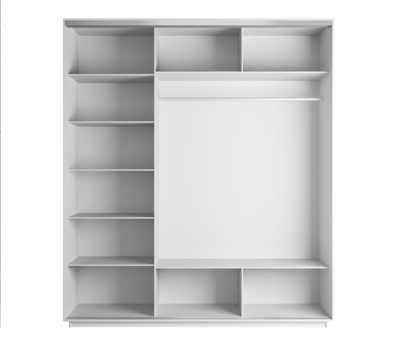 Шкафы-купе, Шкаф-купе Экспресс Экспенс трио 2200 x 2400 x 600