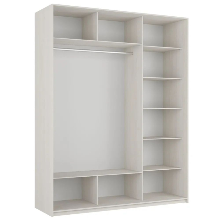 Шкафы-купе 3-х дверные, Шкаф-купе Прайм 3-х дверный Фотопечать Ленты Стекла/Доводчики 180х57х230