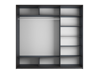 Шкаф-купе Прайм 3-х дверный Стекла белые/Зеркало/Доводчики 180х57х230