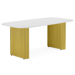 Деревянный стол Бавария 200*90 (золотые ноги)