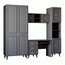 Стол Валенсия письменный (1100х600х750) серебро