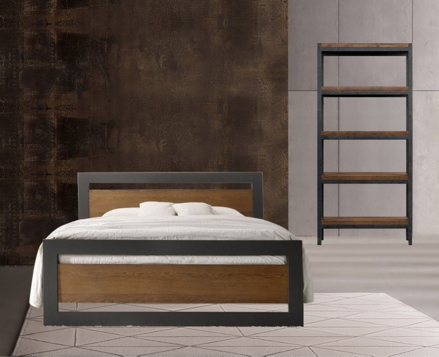 Кровати 120 см, Кровать в стиле лофт Чарльстон 1.2