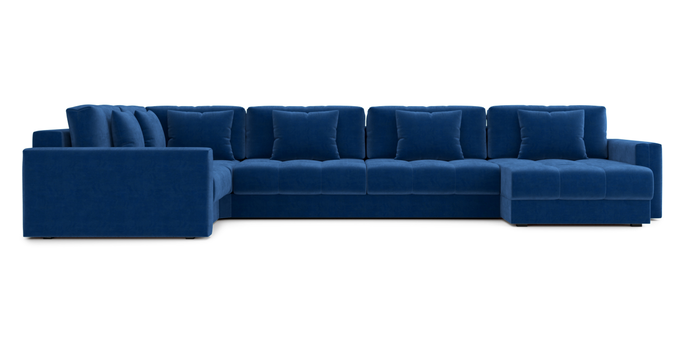 Диваны угловые в гостиную, Диван П-образный Кастел