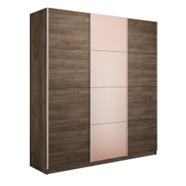 Шкаф-купе Прайм 3-х дверный Стекла пудра/ДСП/Доводчики 210х57х230