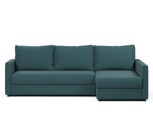 Диван угловой Фрисби дельфин, велюр