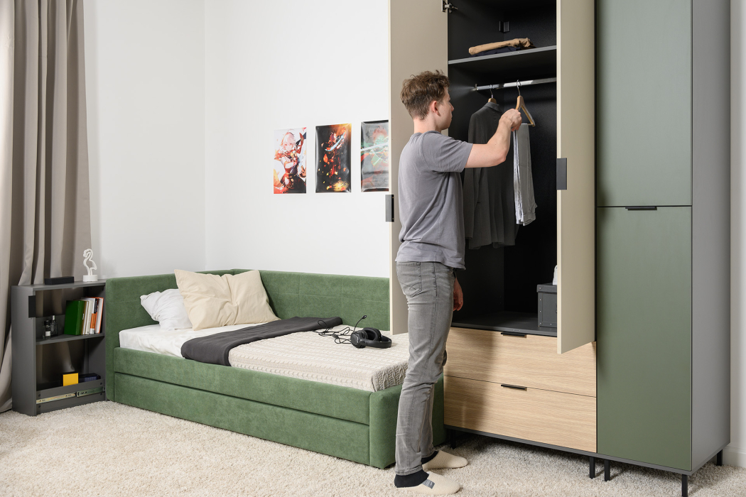 Детские тумбы, Тумба выкатная Марвэл 16.159, темно-серый