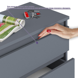 Шкаф-комод Мори МШ900.1 с письменным однотумбовым столом левый и открытой полочкой для книг