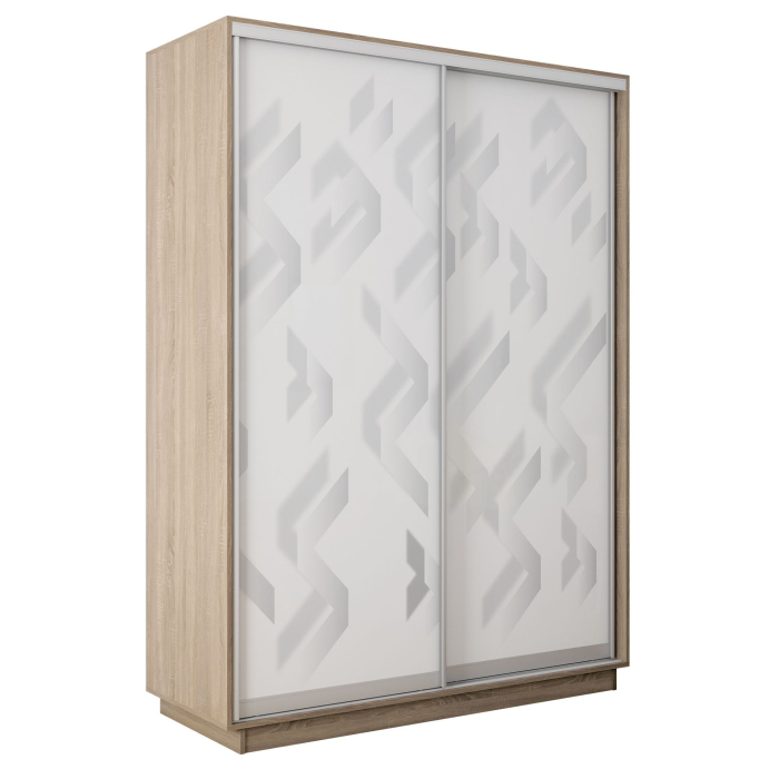 Шкафы-купе 2-х дверные, Шкаф-купе Экспресс 2-х дверный Фотопечать Ленты Стекла 160х45х220