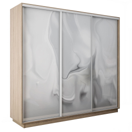 Шкаф-купе Экспресс 3-х дверный Фотопечать Шелк Стекла 210х60х240