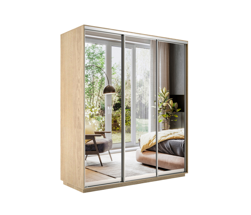 Шкафы-купе, Шкаф-купе Экспресс Экспенс трио 2200 x 2100 x 600