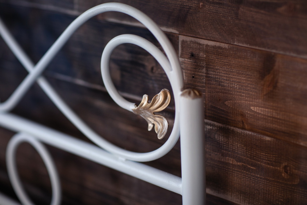 Кованые кровати, Кованая кровать Венеция 1.8 с двумя спинками