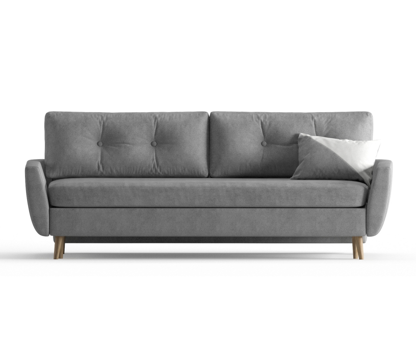 Диваны с ящиком для белья, Диван-кровать Норфолк, независимый пружинный блок, велюр